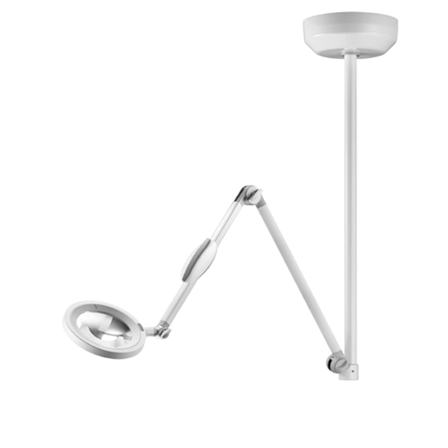 Lente d'ingrandimento OPTICLUX con luce LED/Wood - Soffitto o Stativo con ruote